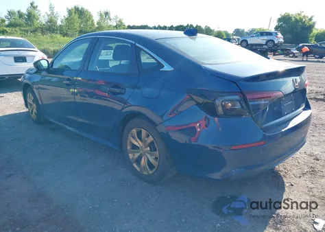 2025 Honda Civic Lx из США, поврежденный, VIN 2HGFE2F27SH569203